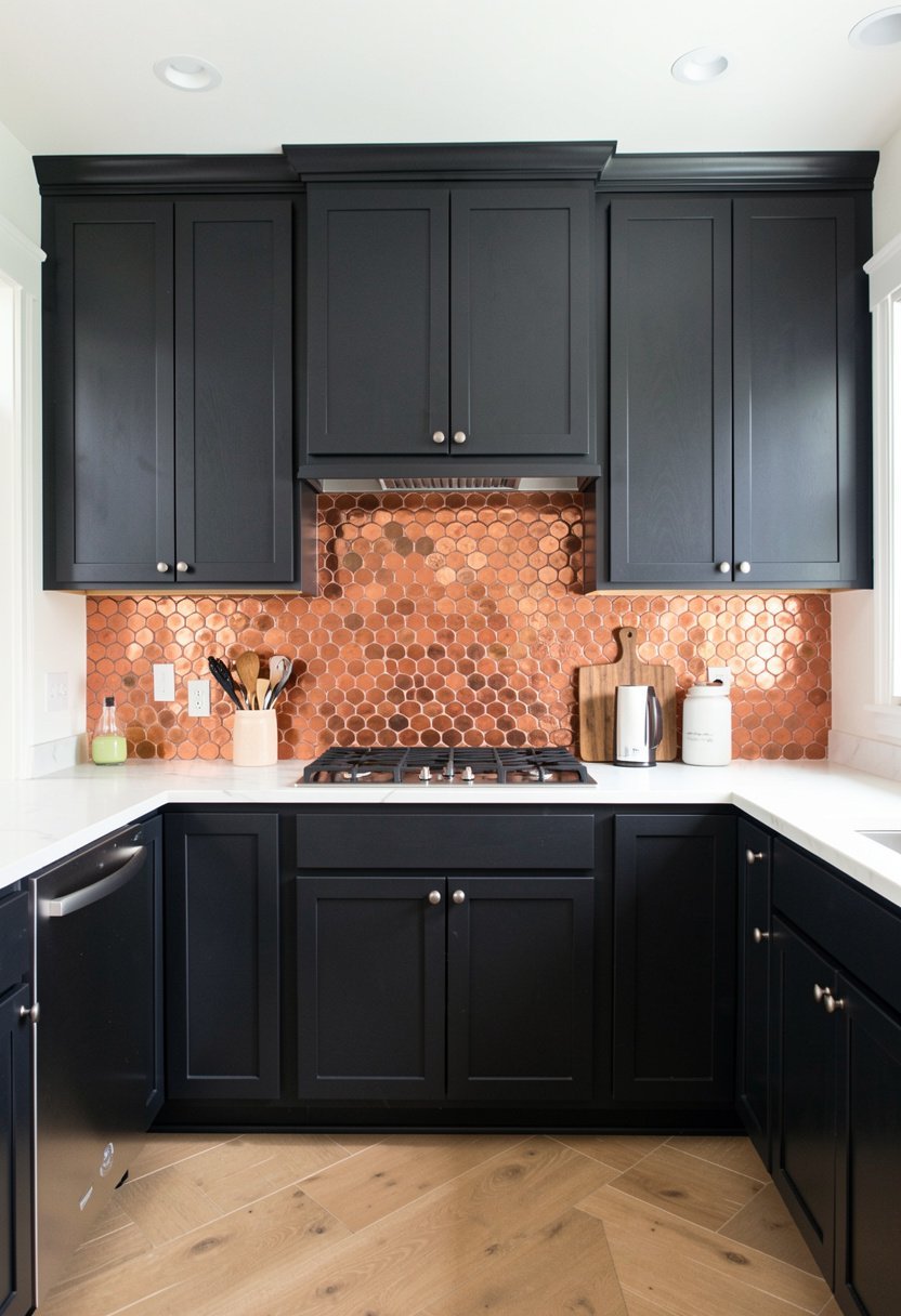 Copper Penny Round Tiles