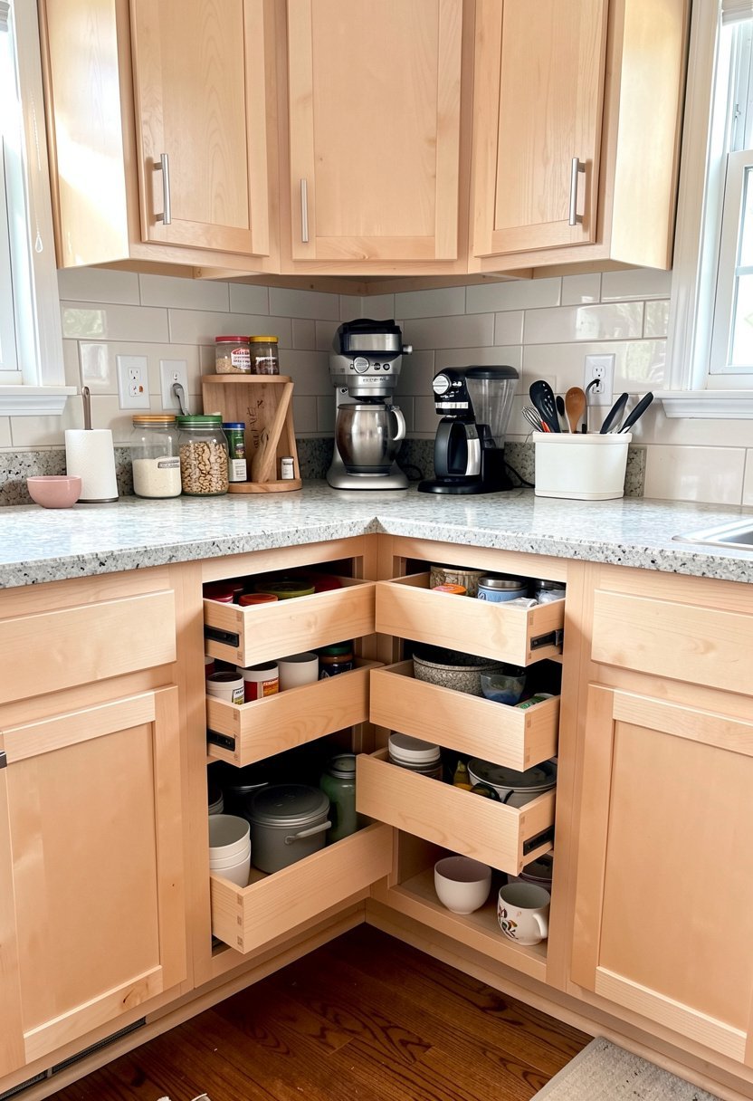 Corner Drawers Use Every Single Inch