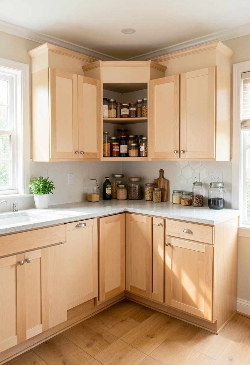 Corner Pantry for Dry Goods