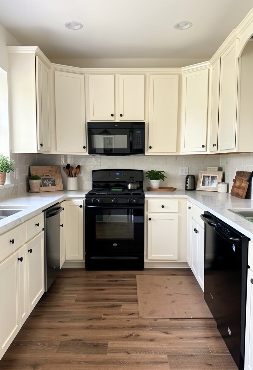 Creamy White Cabinets for Soft Balance