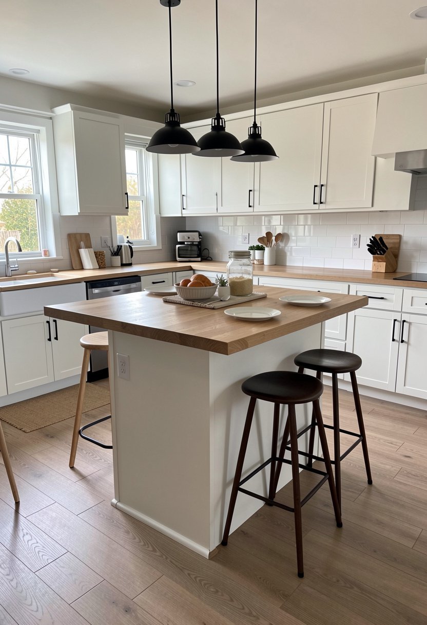Create a Breakfast Bar with Overhang