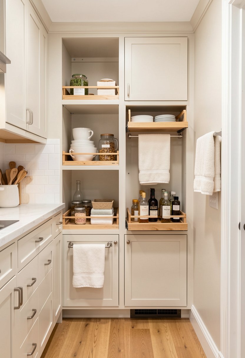 Create Pull-Out Towel Bars