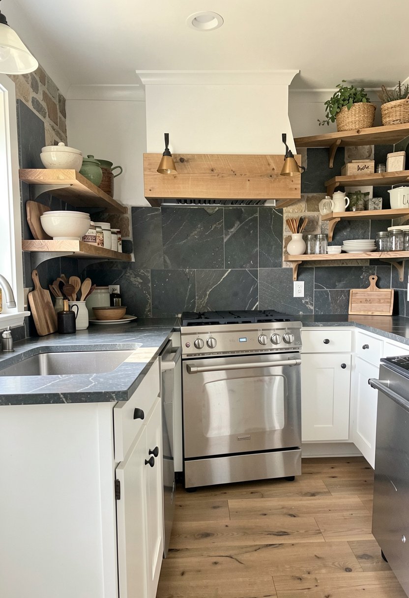 Dark Soapstone Slabs
