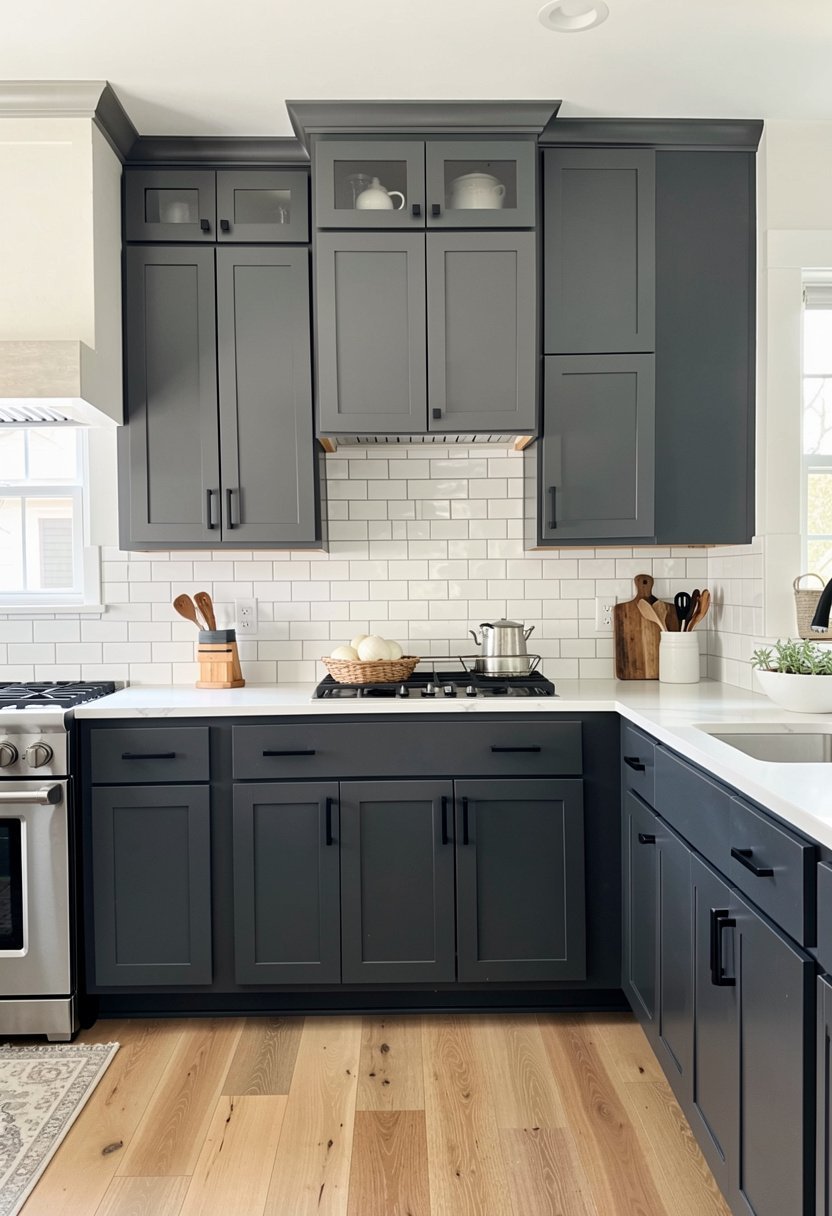 Deep Charcoal Lower Cabinets