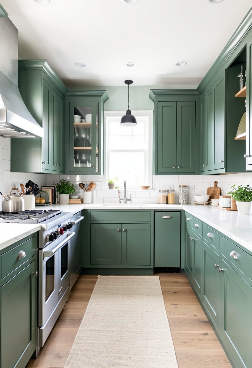 Deep Sage Green Tones