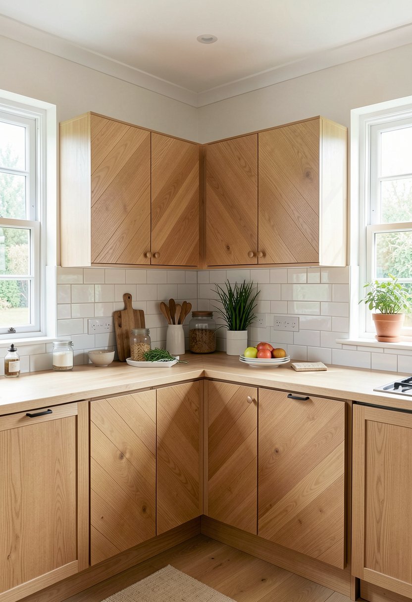 Diagonal Cabinet Doors That Face Out