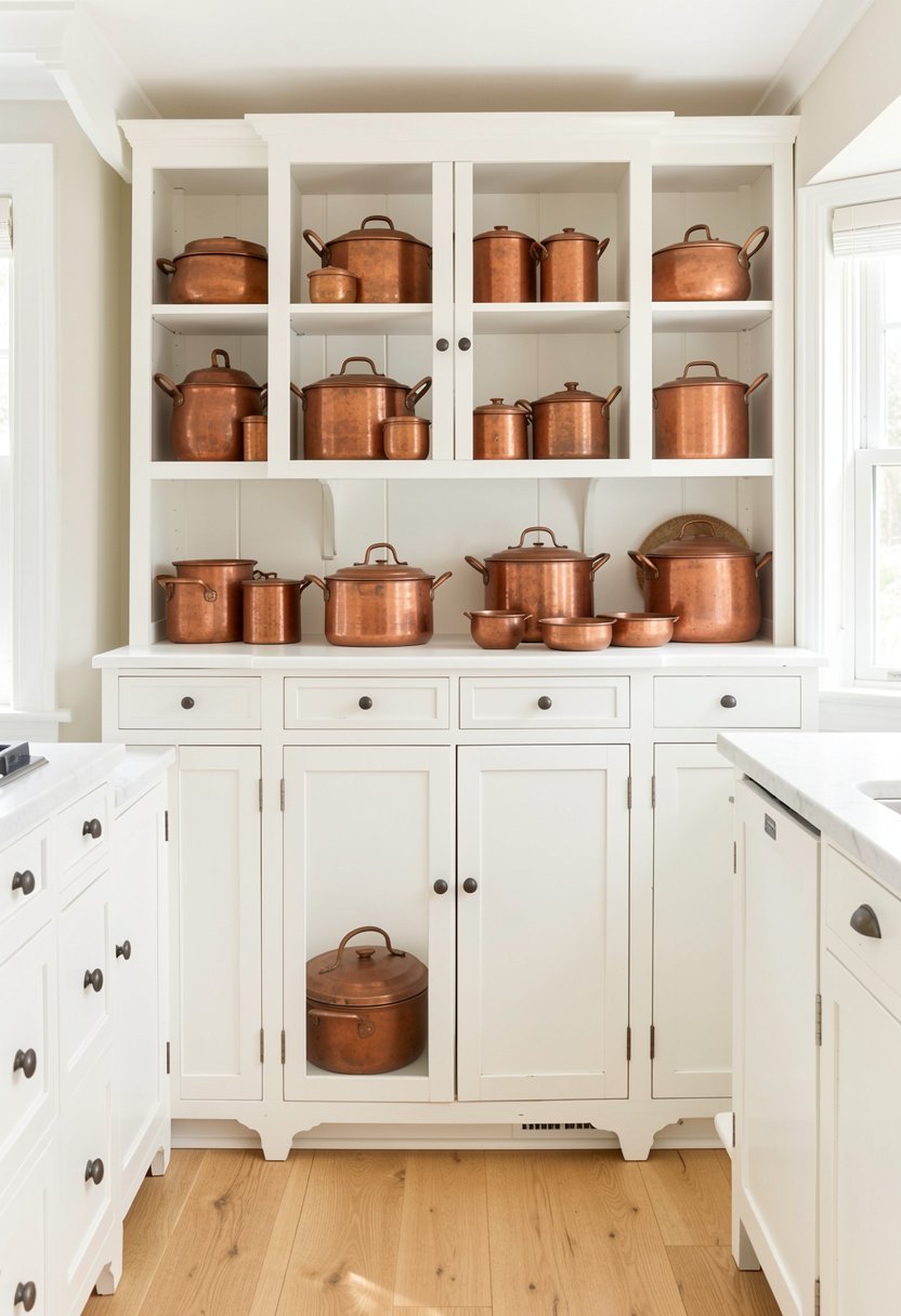 Display Antique or Copper Pots