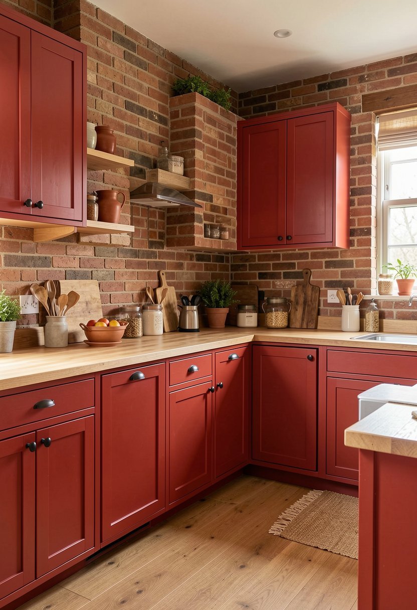 Earthy Brick Red for Warmth