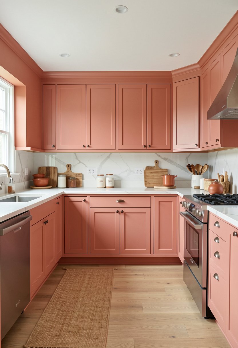 Earthy Salmon and Terracotta