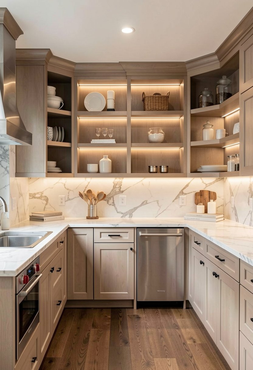 Embrace Open Shelving Accents