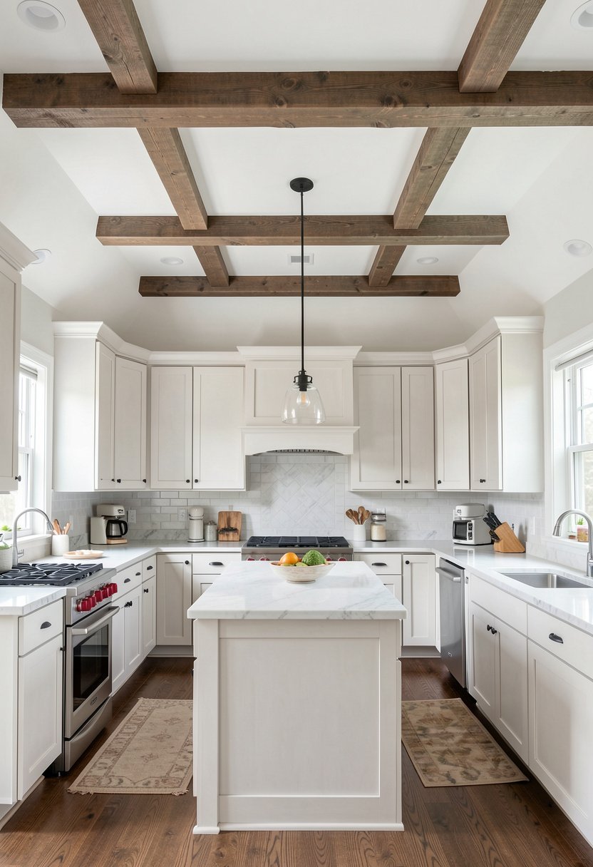 Faux Ceiling Beams for Interest