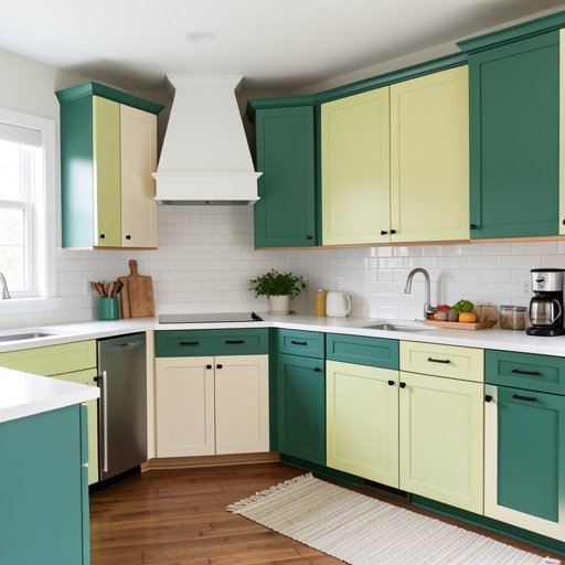 10 two tone painted kitchen cabinet ideas