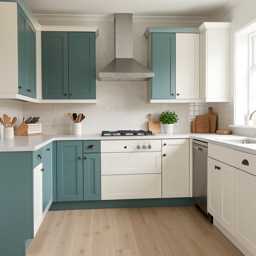 12 two tone painted kitchen cabinet ideas 2