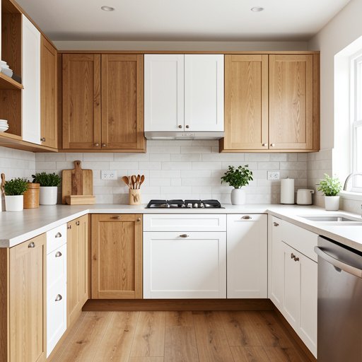 11 wood and white kitchen cabinet ideas