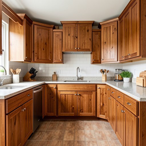 13 wood stained kitchen cabinet ideas