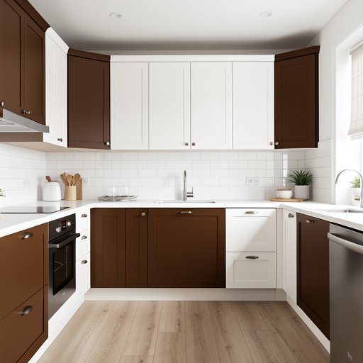 12 kitchen cabinet color ideas two tone brown and white