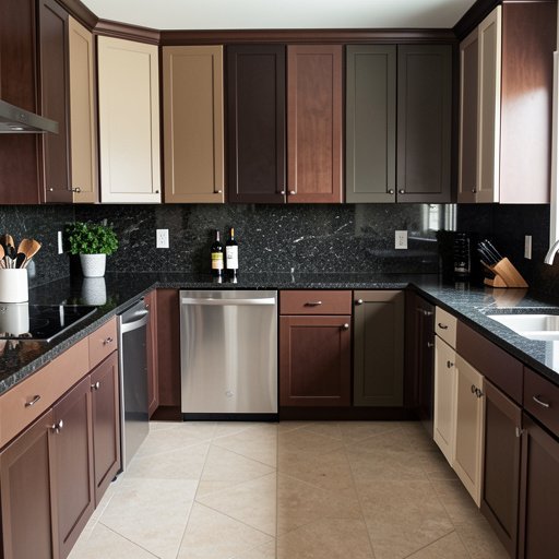 14 kitchen cabinet color ideas with dark granite counters