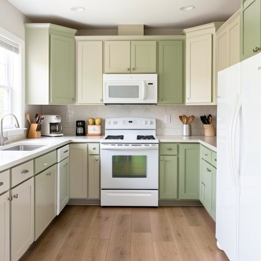 13 kitchen cabinet color ideas with white appliances