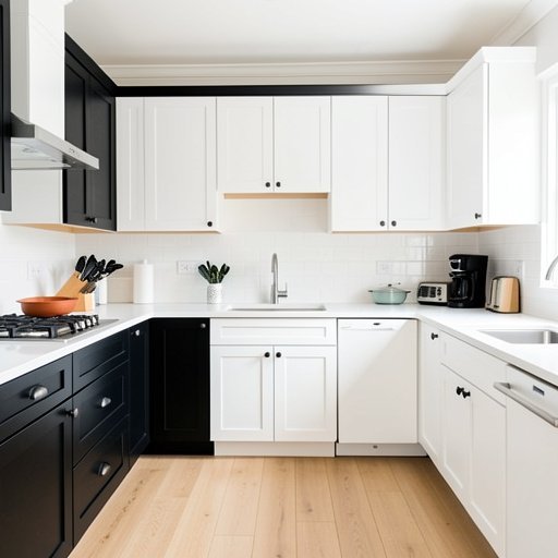 12 black and white kitchen cabinet ideas
