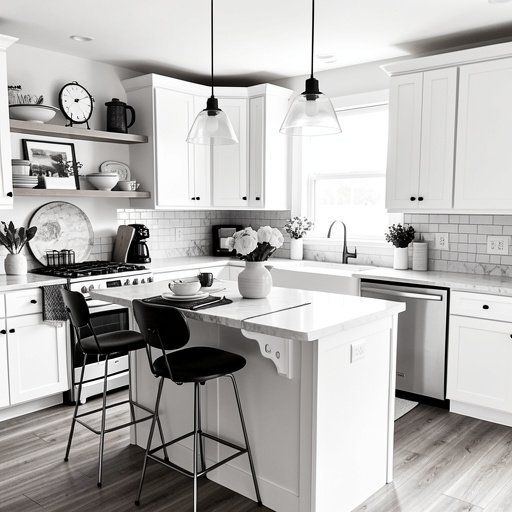 11 black and white kitchen decor ideas