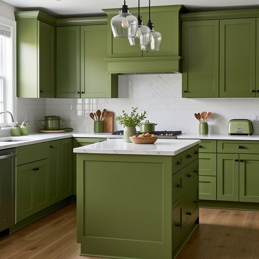 13 olive green kitchen decor ideas