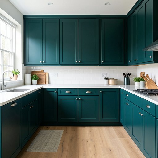11 dark teal kitchen cabinet ideas