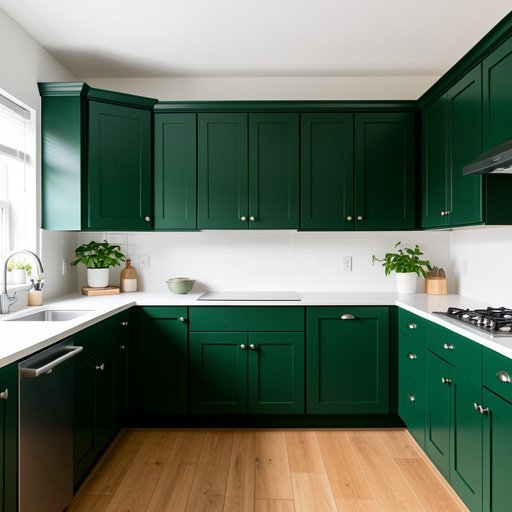 12 dark green kitchen cabinet ideas