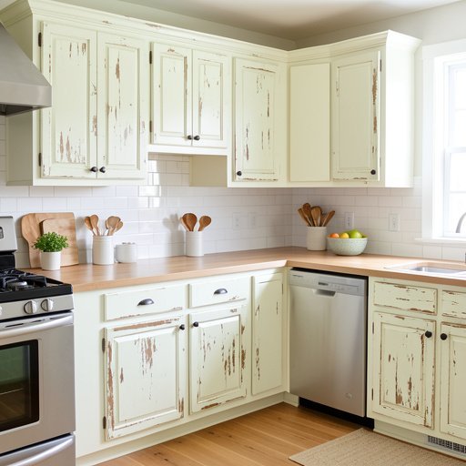 12 distressed kitchen cabinet ideas