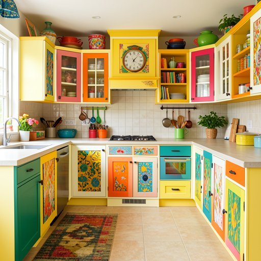 10 eclectic kitchen cabinet ideas