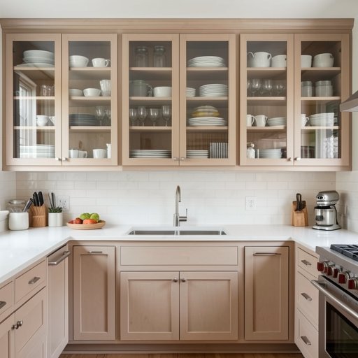 13 glass front kitchen cabinet ideas