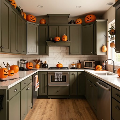 14 halloween kitchen cabinet ideas