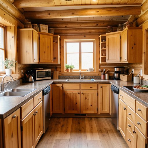 11 log cabin kitchen cabinet ideas