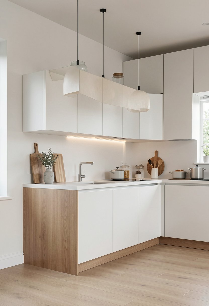 Floating Cabinets for a Sleek Look