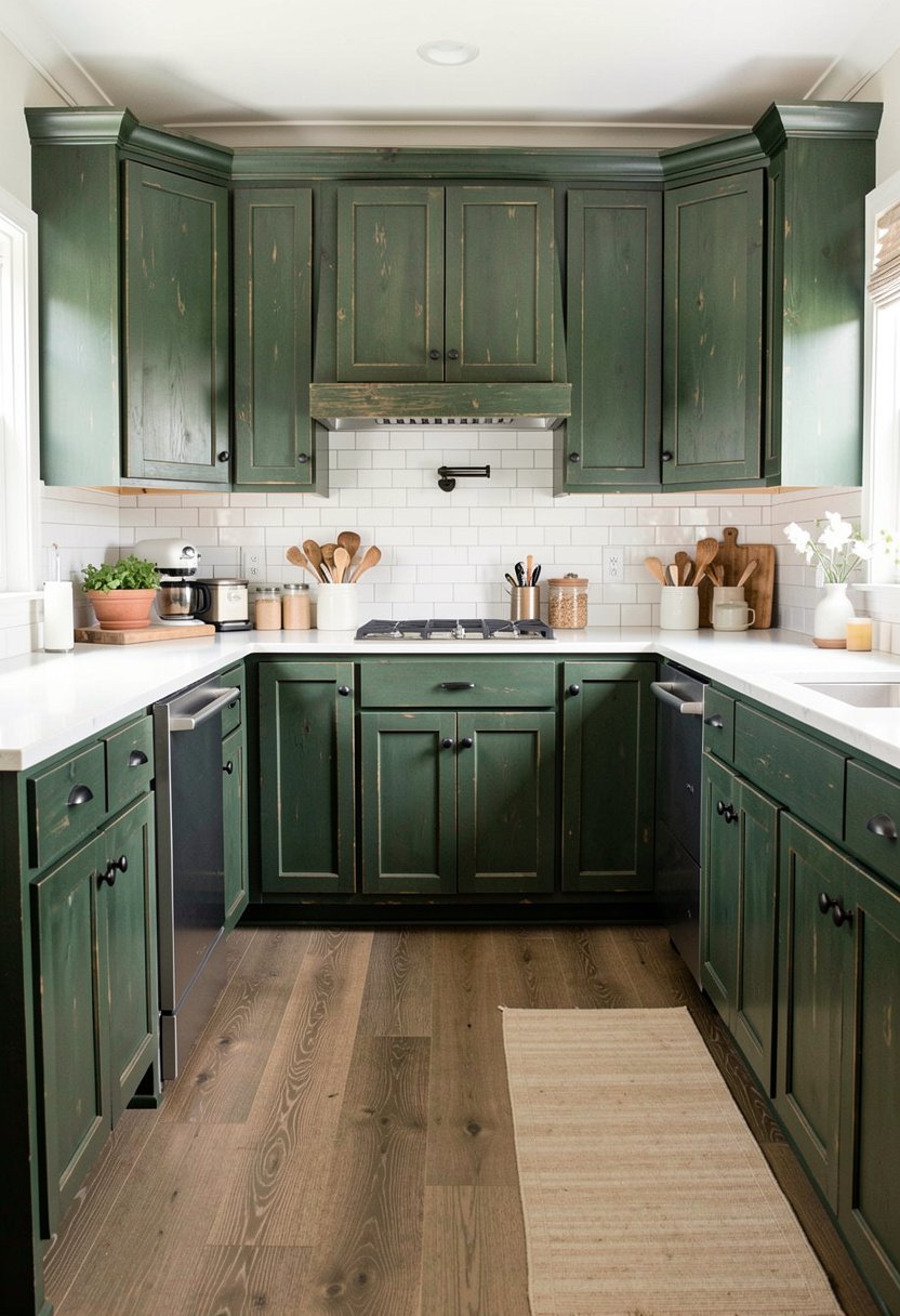 Forest Green with Weathered Patina