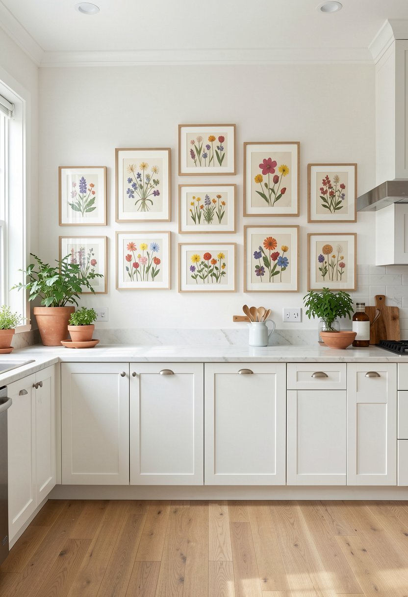Framed Pressed Flower Collages