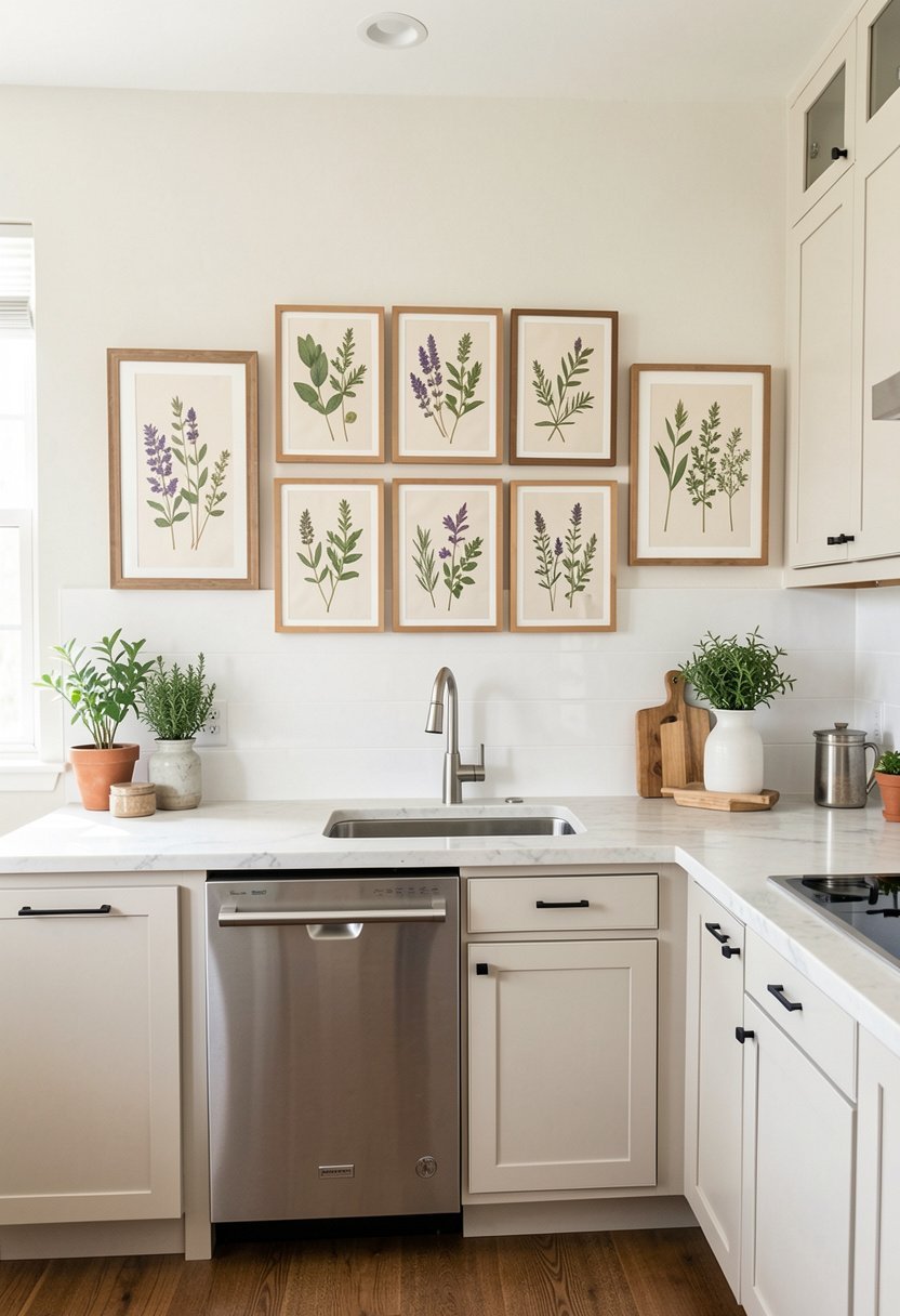Framed Pressed Fresh Herbs