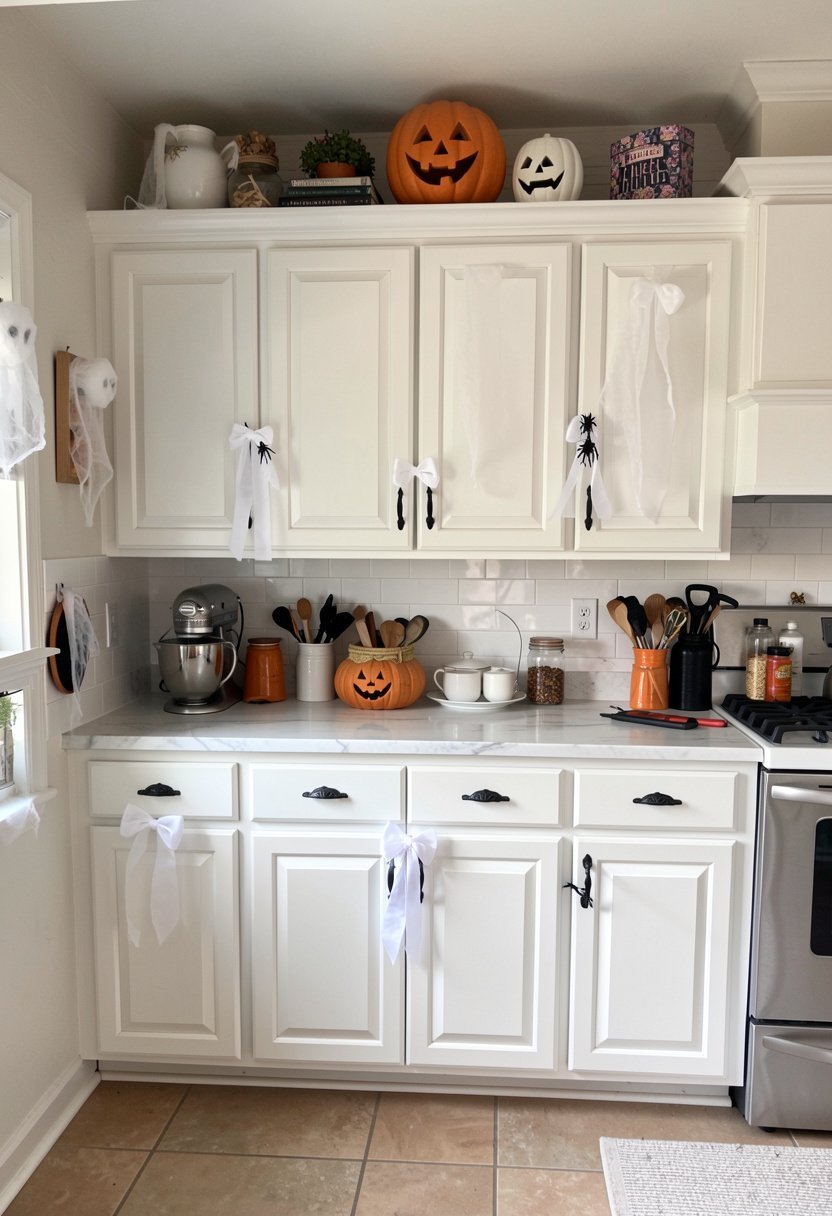 Ghostly White Ribbon Bows
