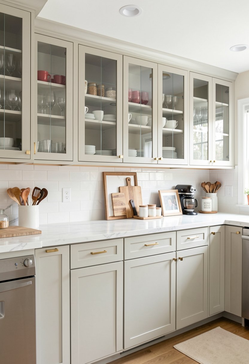 Glass Front Cabinets to Show Off Style