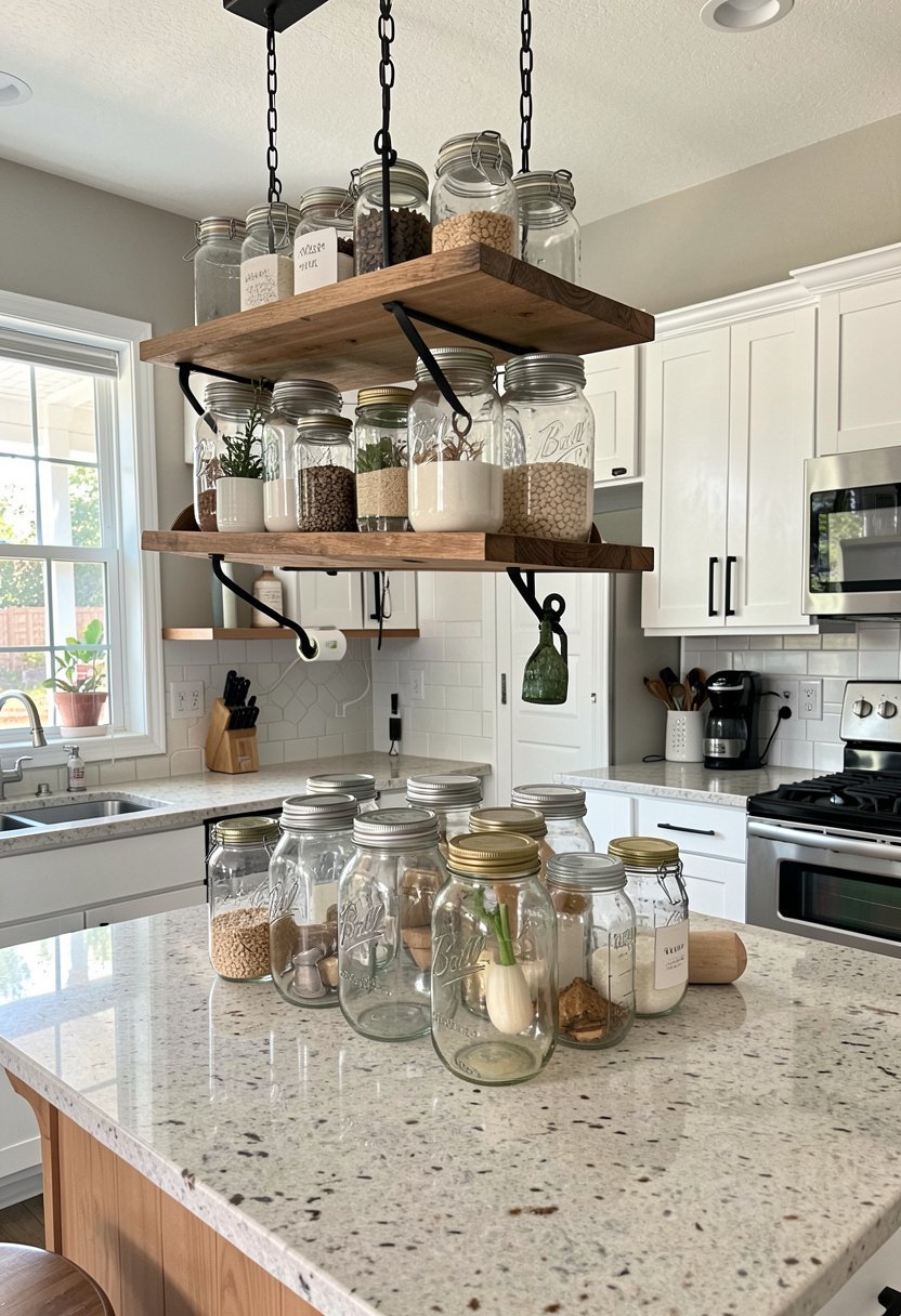 Glass Jar Shelving
