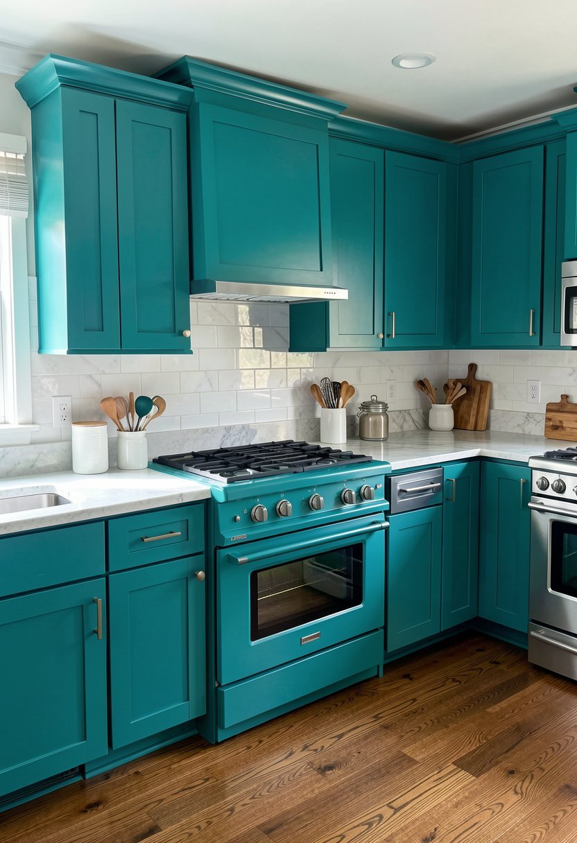 Go Bold with Teal Appliances