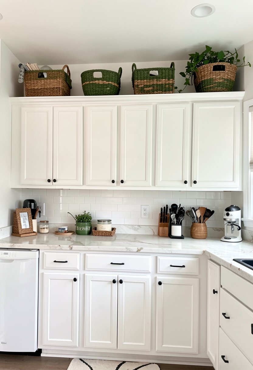 Go with Green Woven Baskets