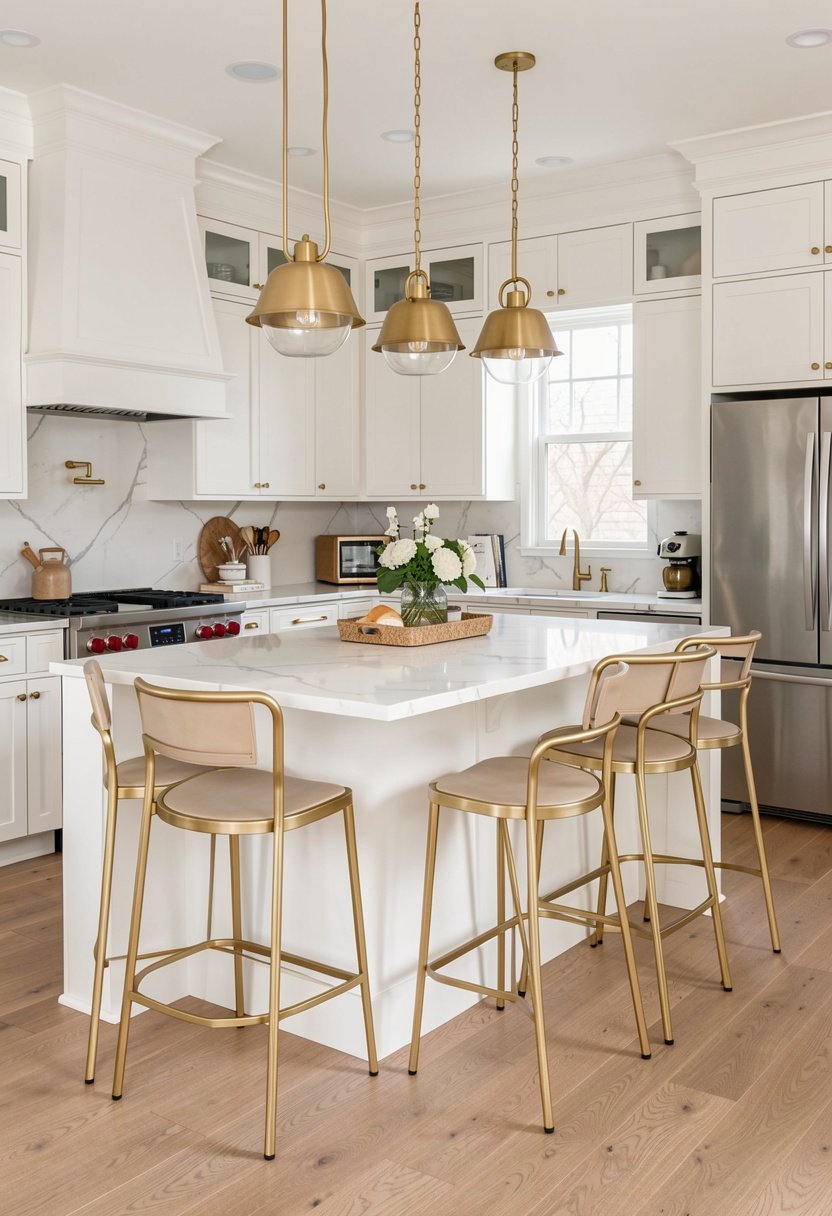 Gold Bar Stools