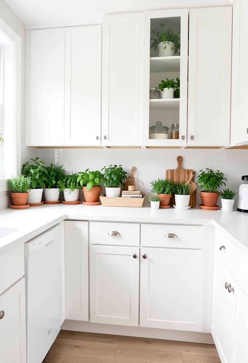 Green Potted Herbs