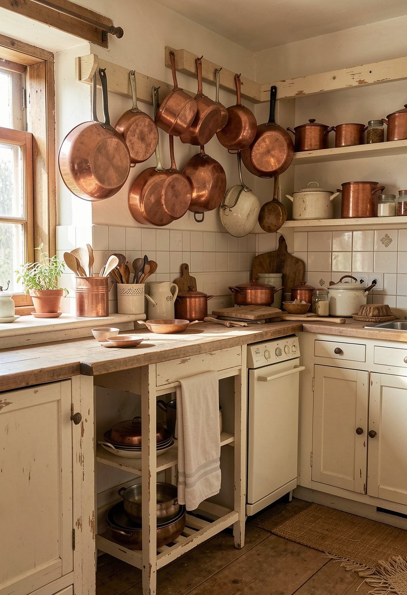 Hang Copper Pots and Pans