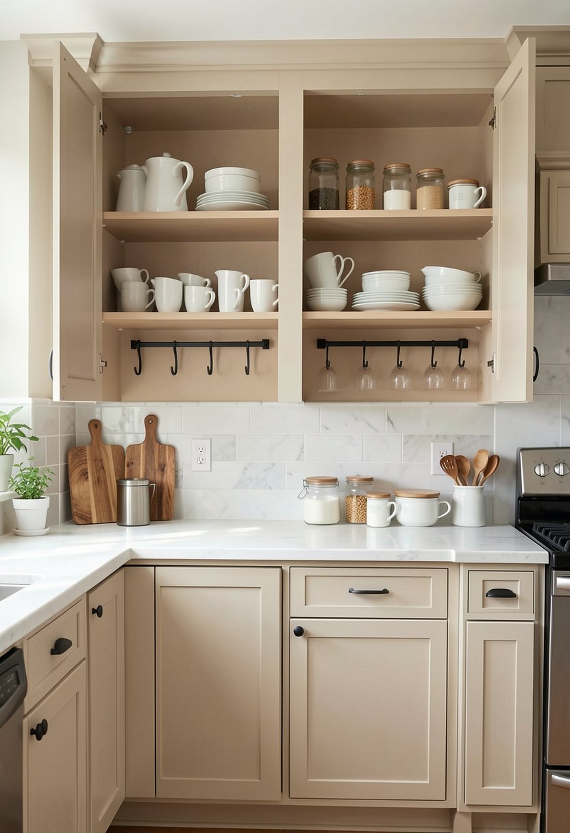 Hang Hooks Under Shelves