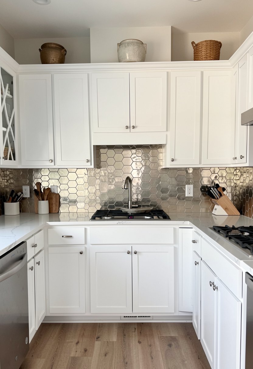 Hexagon Metallic Tiles