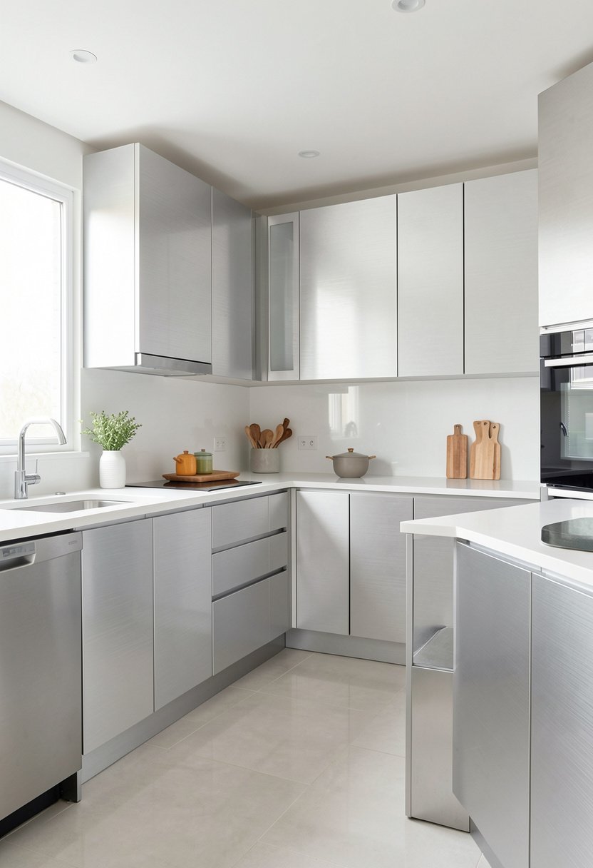Horizontal Brushed Aluminum Finishes