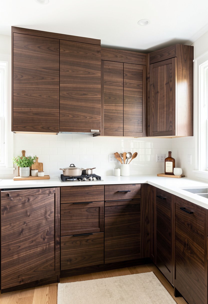 Horizontal Grain Walnut Doors