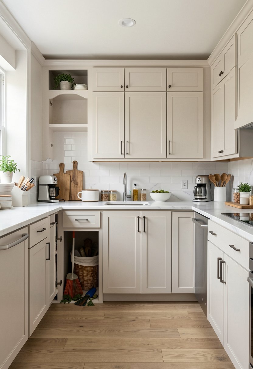 Include a Hidden Broom Closet