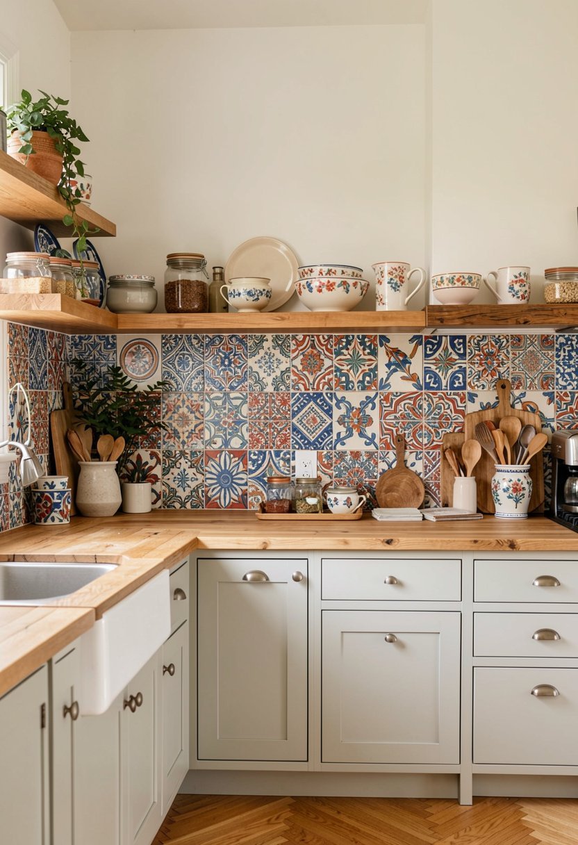 Install Bold Backsplash Tile